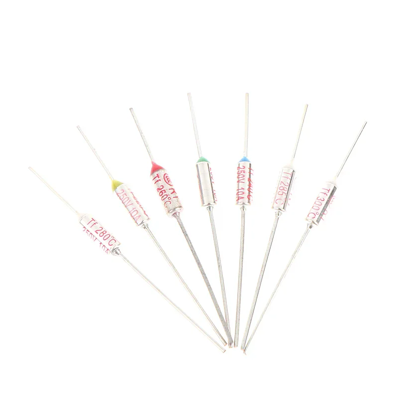 10Pcs Rice Cooker Overheat Fuse TF Thermal Fuse RY 10A 15A 250V Temperature 72C 85C 95 110C 130C 135C 142C 145C 280C 285C 300C