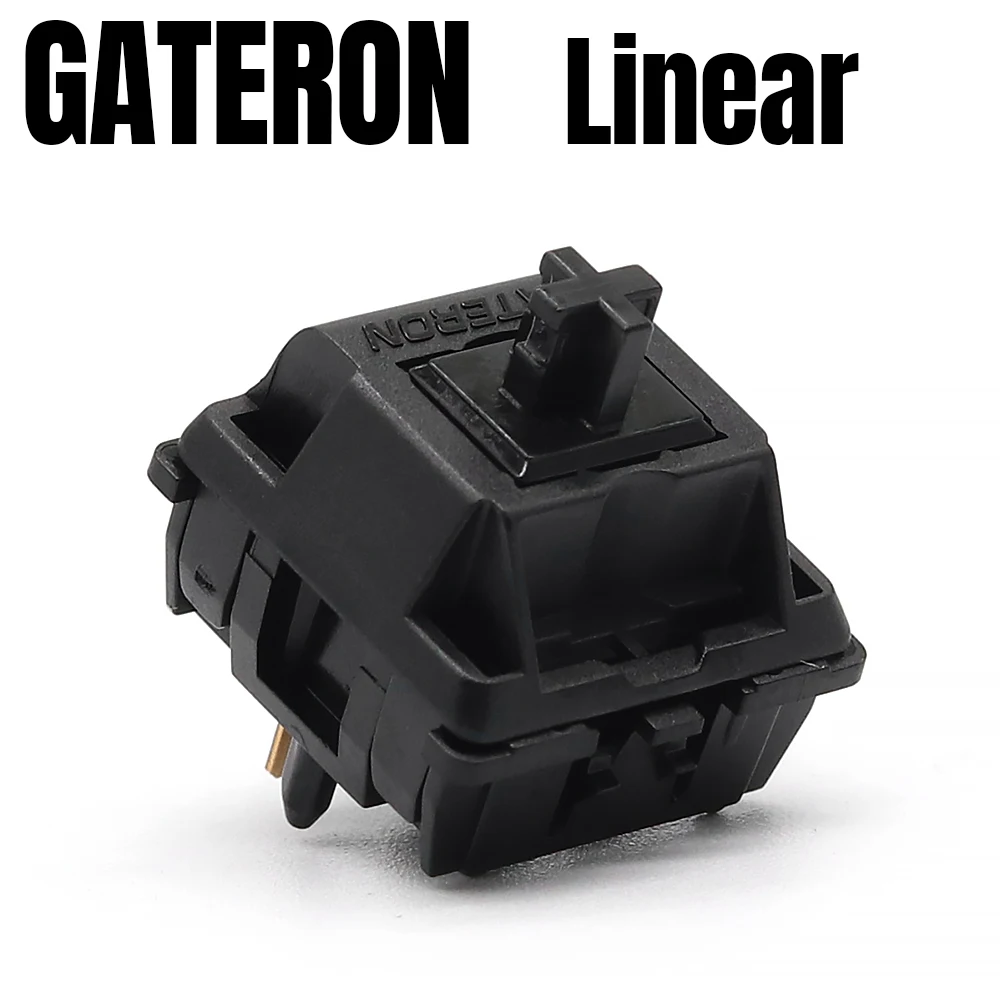 

Gateron Oil King Pre Lubed 5pin Switches 55g Linear Mechanical Keyboard Custom Gaming Switch