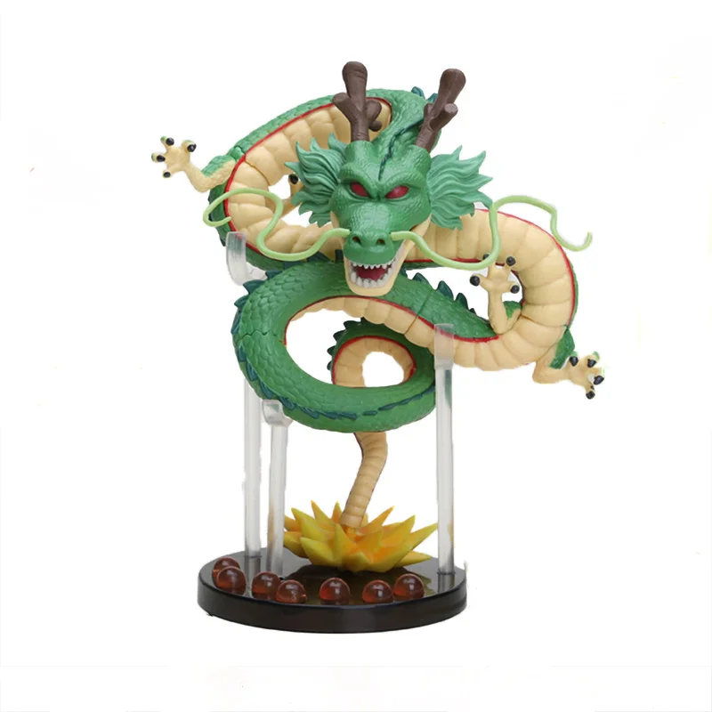 Figura de acción de Dragon Ball Shenlong, lámpara de Shenron DBZ, luz nocturna Led Shenlong, 7 estrellas, bolas de cristal, estatuilla de Anime, regalo de colección