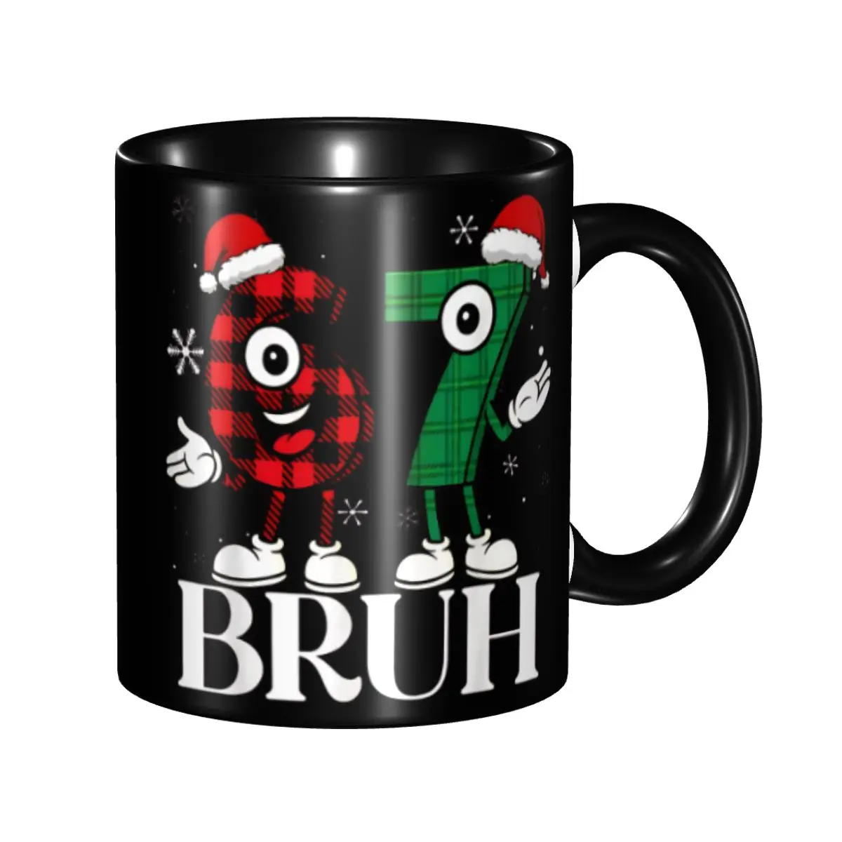 

Santa 67 Christmas 6 7 Meme Gen Alpha Meme Six Seve Coffee Mug Novelty Tea Cups For Office