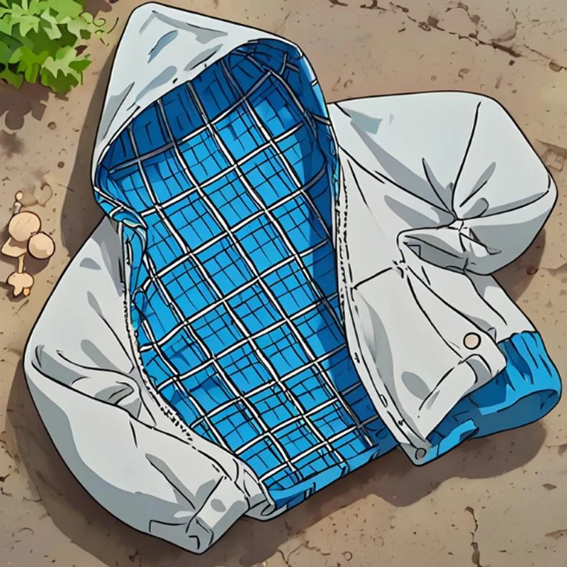 

Y2k Blue plaid double-sided Harajuku Rock casual fashion sports Unisex vintage long-sleeved loose Zip up 2000s Oversized jacket