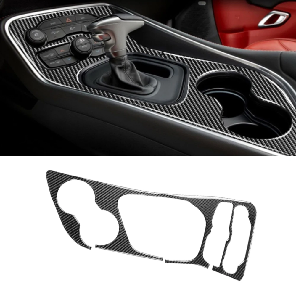 

Gear Shift Panel Sticker Centre Gear Cup Panel Decal for Dodge Ram 2010 2011 2012 2013 2014 2015 Carbon Fiber Style