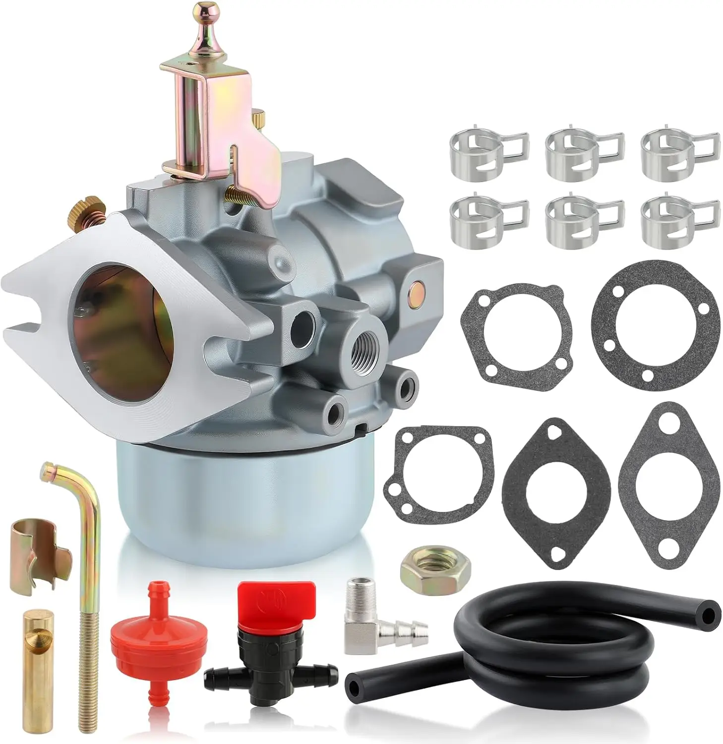 Carburador MOTOALL para motor Kohler K321 K341 de hierro fundido 14HP 16HP John Deere Tractor 316