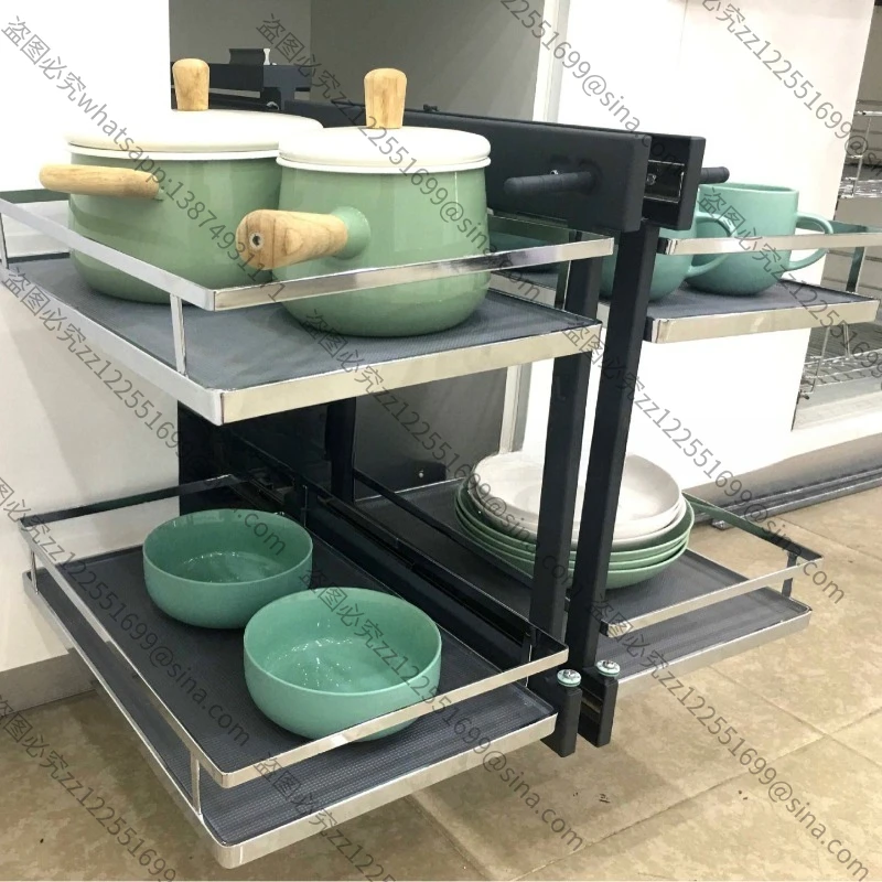 Suitable for Full Pull-out Corner Cabinet Monster Pull Basket, Floor Cabinet PullBasket, Multi-guide Rail PullBasket