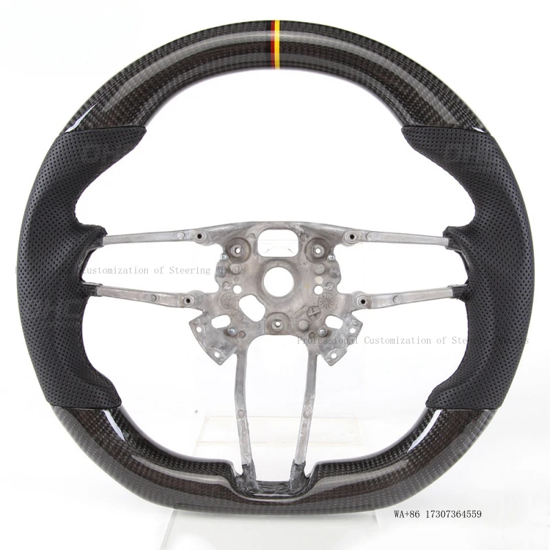 Suitable for Porsche Cayman GT3 carbon fiber steering wheel sports car modification ejection SC component.