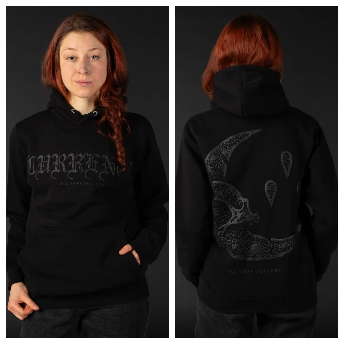 Currents – All That Follows Limited Black auf Black – Hoodie 2026 Herbst Winter High-End-Luxus ist sowohl für Männer als auch für Frauen