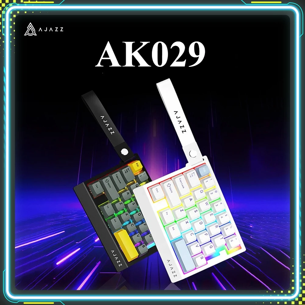 

AJAZZ AK029 Magnetic Switch Mini Gaming Keyboard Hot-Swap Left Hand Custom Compact Wired Mechanical Keypad PC FPS E-Sports Gifts