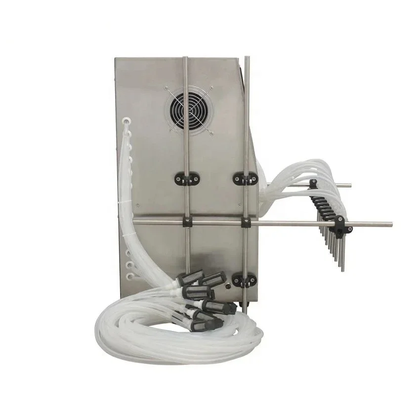 Factory Customized Multi-nozzle 12 Head Diaphragm Pump Desktop Liquid Filling Machine Integrated Hand Bag Filler