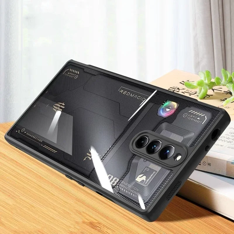 Case For Red Magic 8 8S Pro Case Transparent Back Cover For Nubia RedMagic 8s Pro Plus 5G Phone Protect Shell Shockproof Bumper