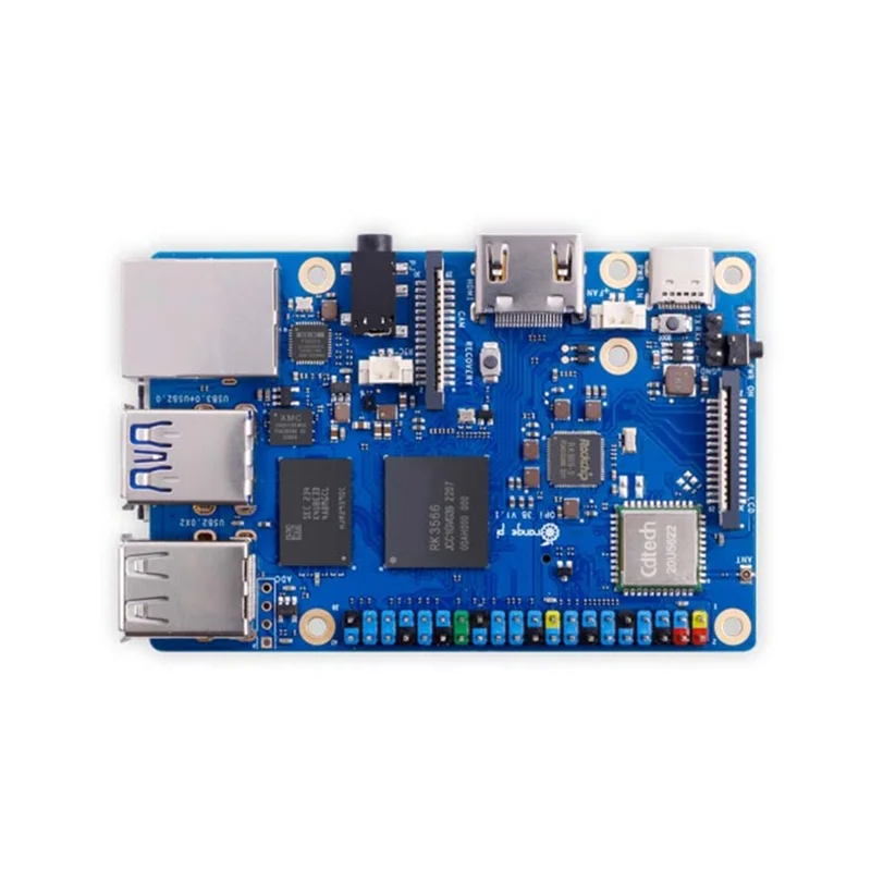 

For Orange Pi 3B Single Board Computer - Ram RK3566 1.8Ghz Chip WIFI-BT 4K Video Development Board Durable Easy To Use (2GB)