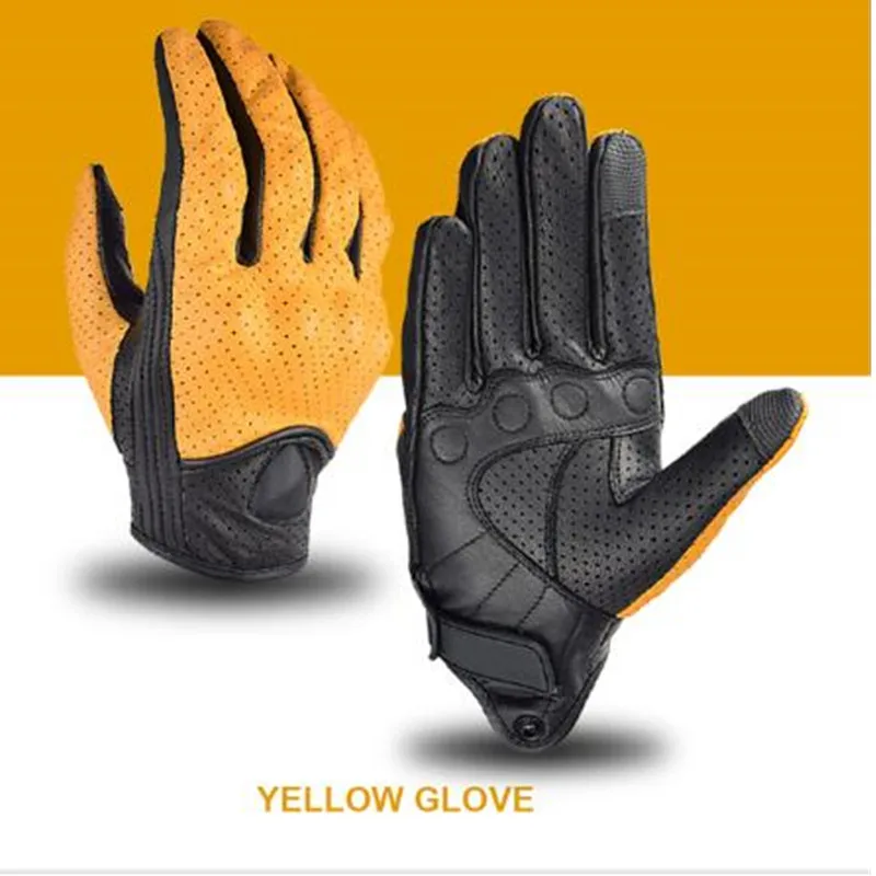 Guantes de Moto de cuero Real rosa, guantes de Moto impermeables, engranajes de protección, guantes de Motocross, regalo