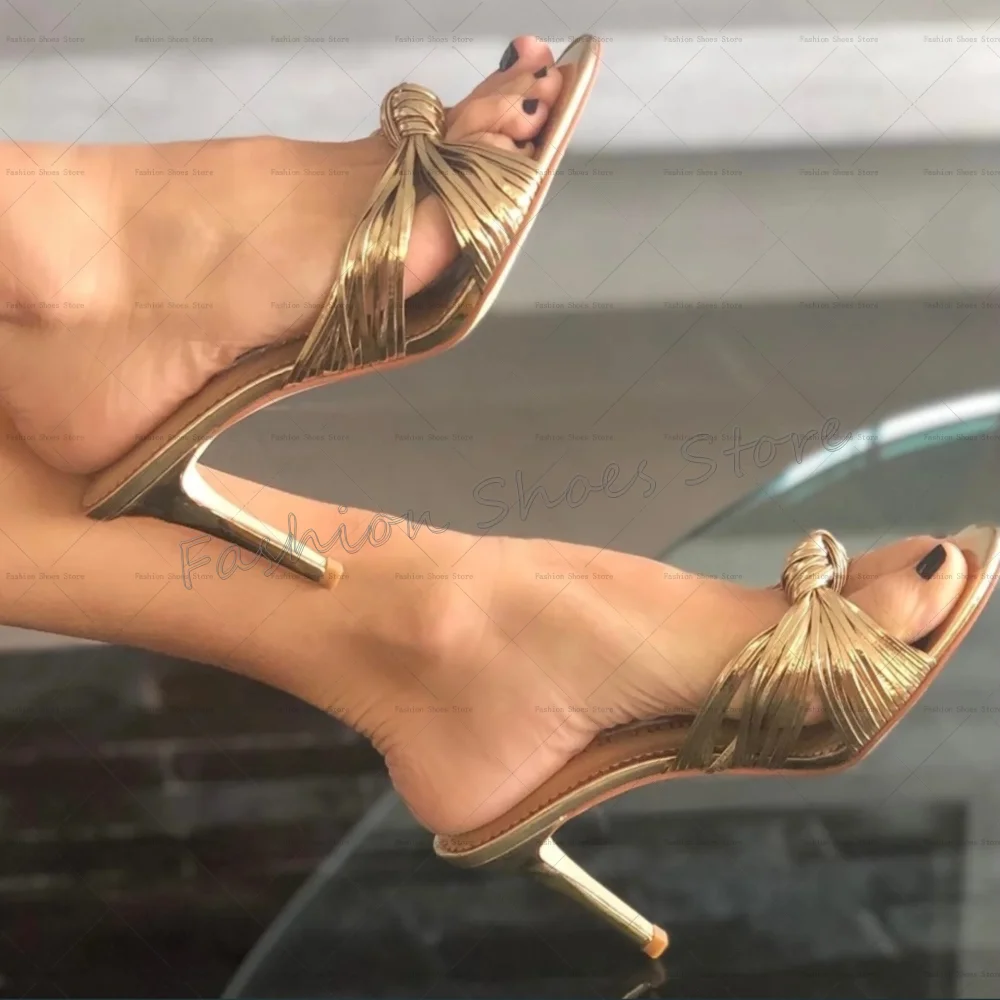 

Gold Rope Strap Slippers Open Toe Stilettos High Heels High Heel Shoes for Women Heels Party Shoes 2025 Zapatos Para Mujere