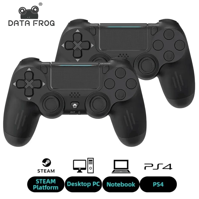 

DATA FROG Wireless Game Controller For PS4 Bluetooth-compatible Vibration Gamepad For PS4 Slim/Pro Console Game Joysticks For PC