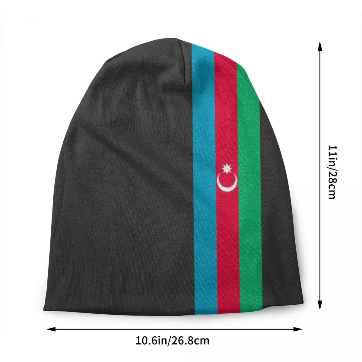 Azerbejdżan Stripe Flag czapka czapka Unisex Winter Warm Bonnet Homme czapka z dzianiny narty terenowe Skullies czapki czapki dla mężczyzn kobiet