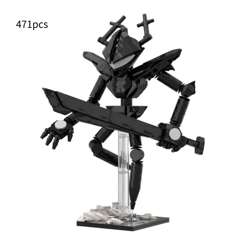

Moc Triangle Inscription Whistling Knight Moc Children's Puzzle Building Block Toy Boy Biricks Gift