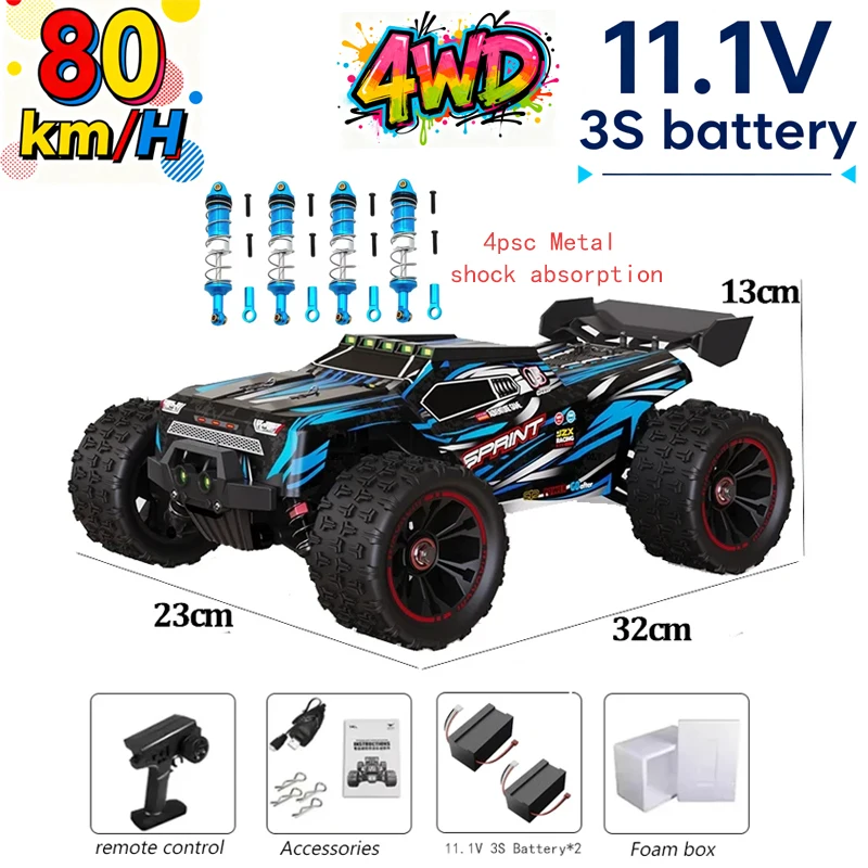 

9522PRO 85 км/ч Высокоскоростной радиоуправляемый автомобиль Бесщеточный полноприводный внедорожный дрифт 1:14 л Гоночный автомобиль 9522 Игрушка для мальчиков Металлический шок