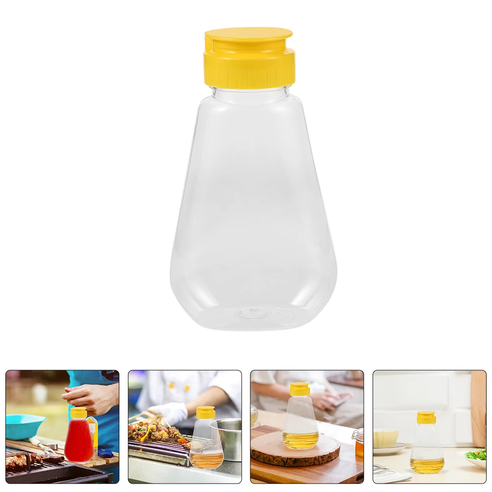 2 Pcs Honey Dispenser Jars Sauce Container Ketchup and Mustard Squeeze Bottle Leakproof