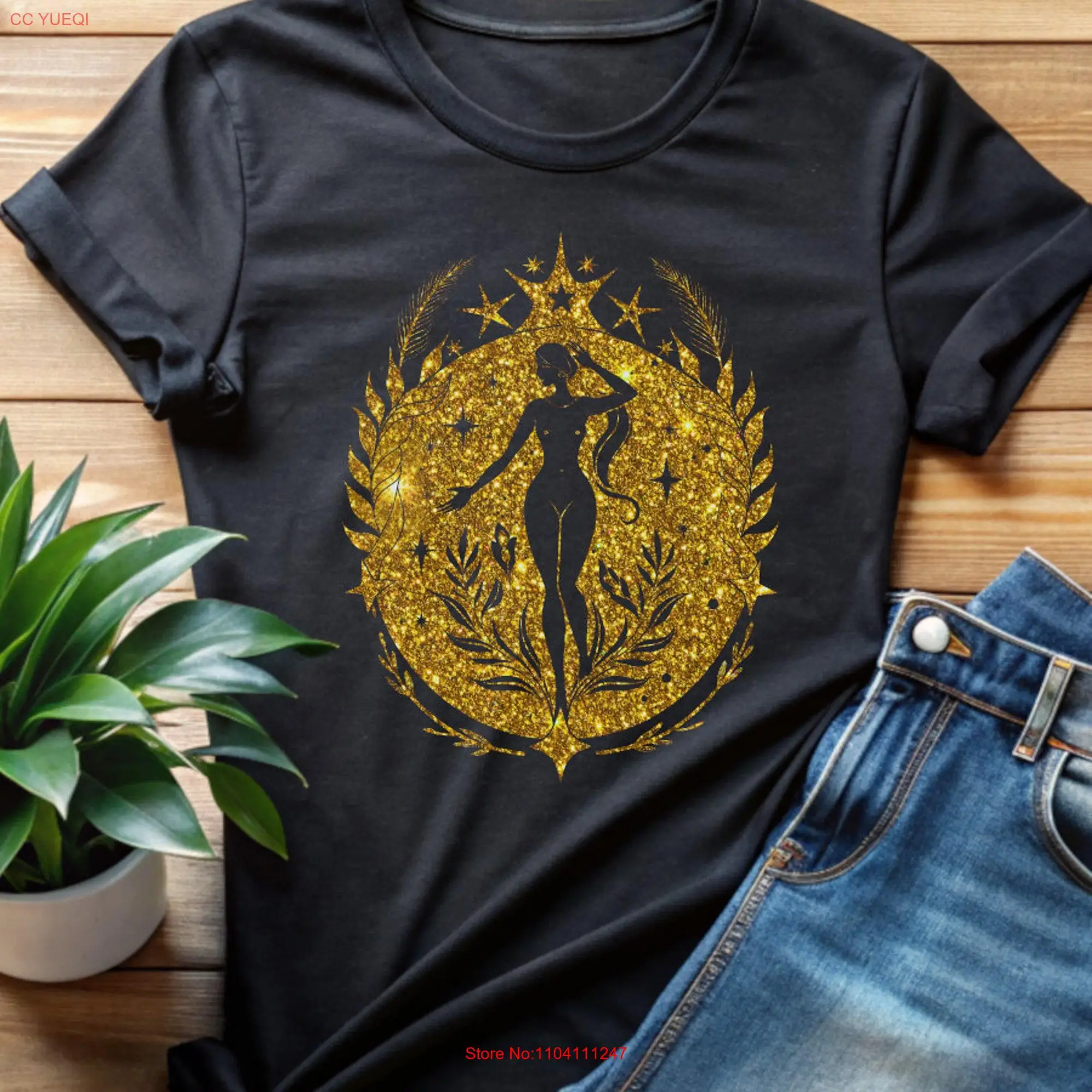 Virgo Zodiac Sign T Shirt Astrology Symbol Horoscope Clothing long or short sleeves