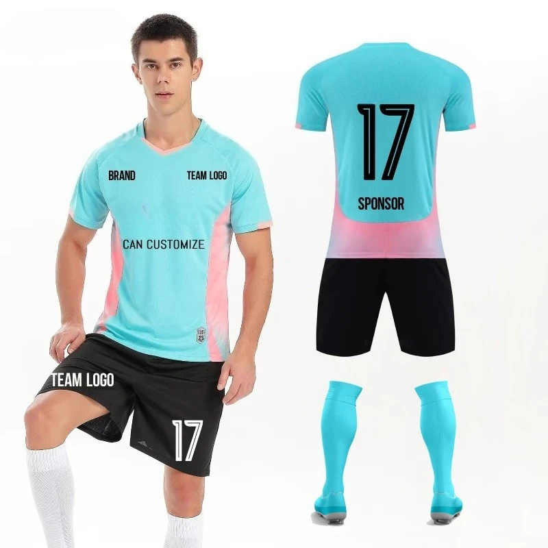 Men's Soccer Jersey 25/26 New Sport Suit Short Sleeves Breathable Adult Sports TrainingTranspirable Football Shirt Shorts