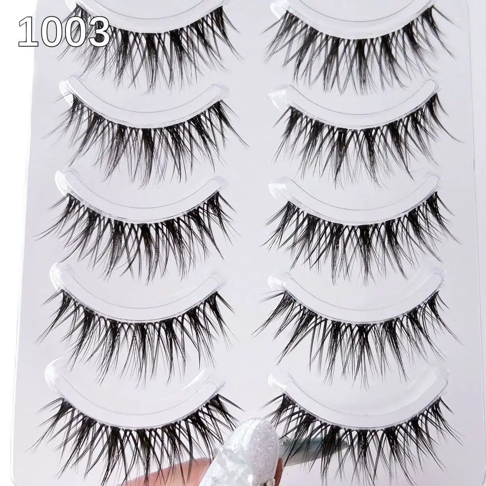 Faux cils pour femmes, style thaïlandais, effet naturel, sans cruauté, 3D, en faux vison, longs, pour extension de cils