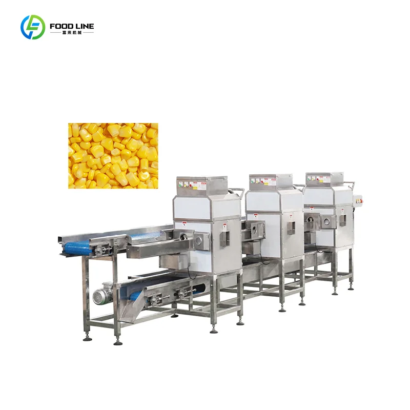 Custom Corn Thresher Machine & Multi-Unit Production Line Automatic Sweet Corn Processing Equipment