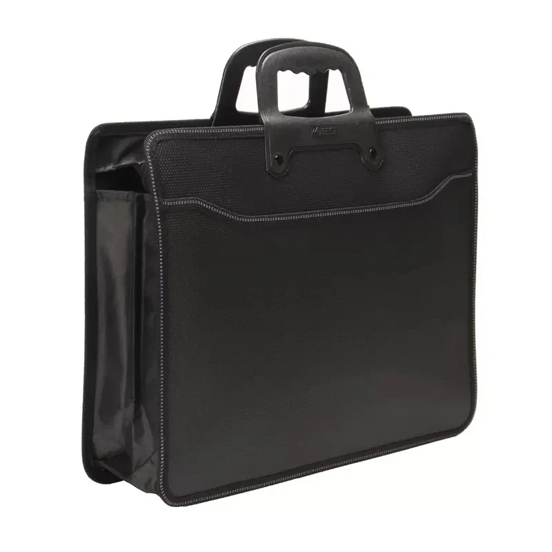 Large-capacity A4 Portable Document Bag Office Document Information Bags Pockmarked Dotted Briefcase Business Bag