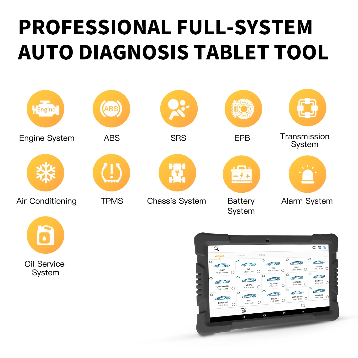 NexzDAS Pro 366Elite Blue Tooth 10inch Tablet Full System Auto Diagnostic Tool OBD2 Scanner For Electronic Systems Of The Car