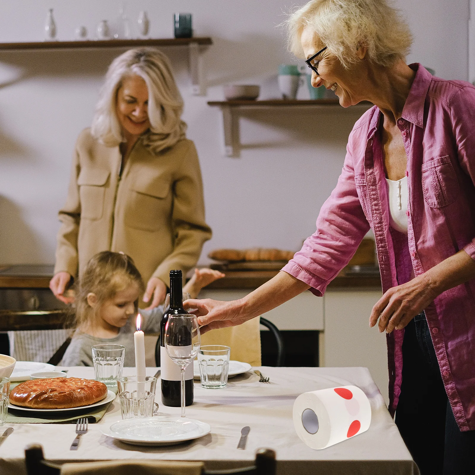 Japanese Flag Toilet Paper Roll Fun Decorative Tissue for Holiday Bathroom Soft Comfortable Sale Stickers