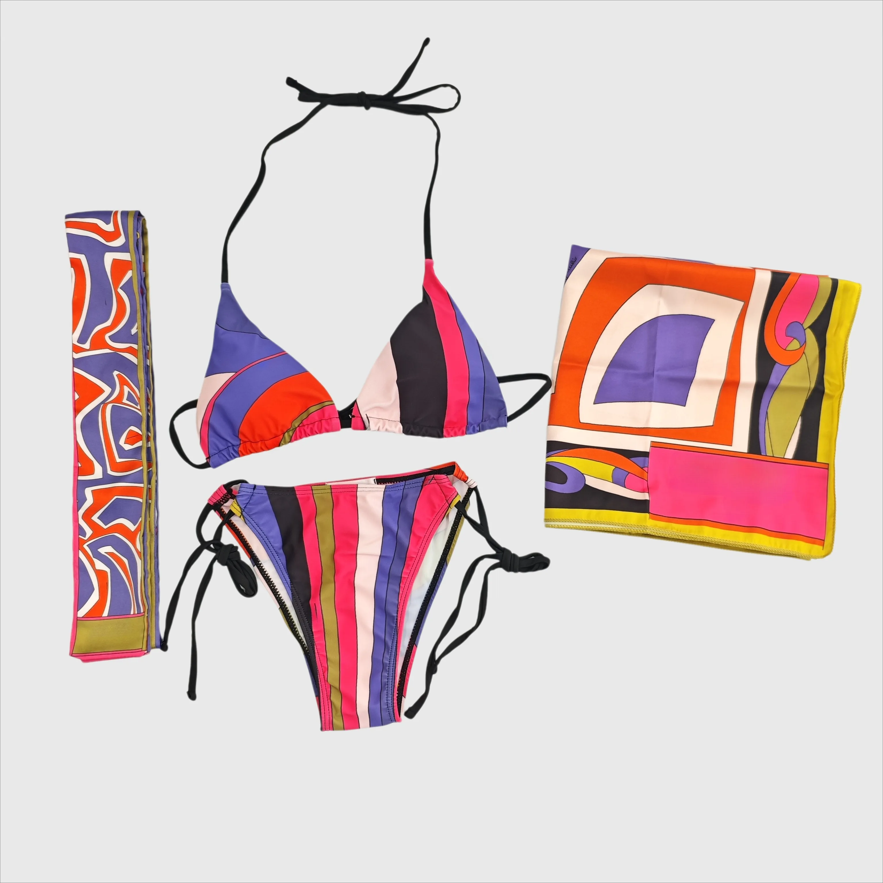 ribbon scarf bikini