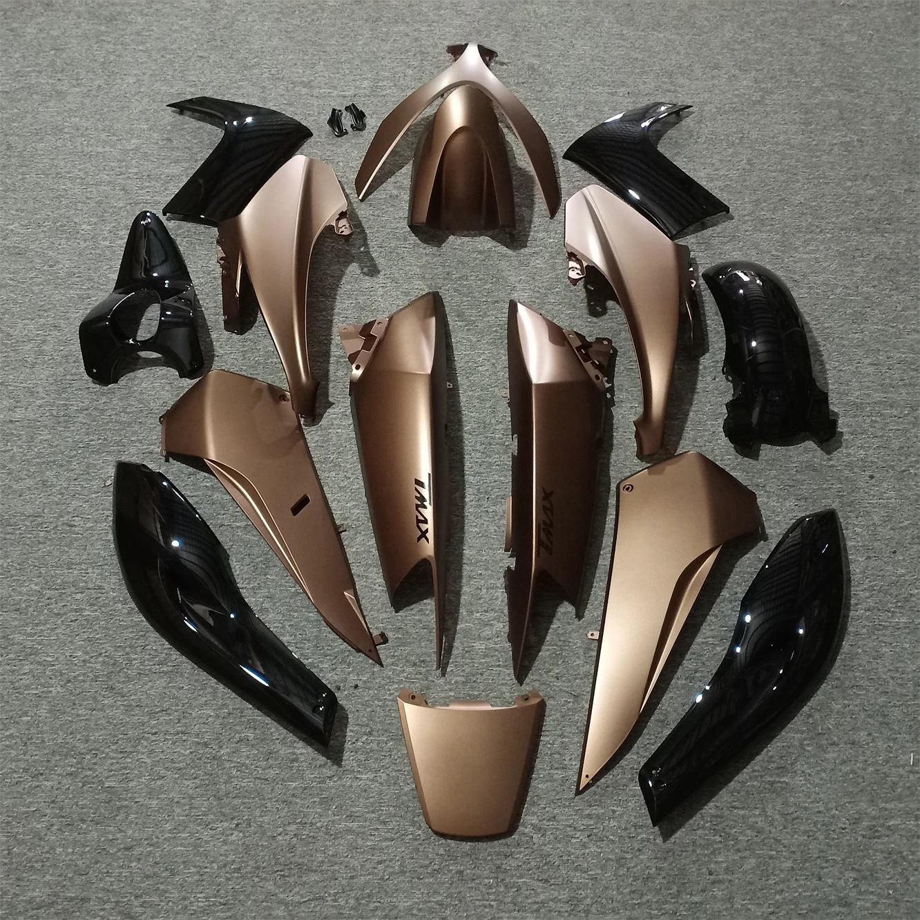 Motorcycle Fairing Suitable for Yamaha TMAX500 08-11 2008 2009 2010 2011 Fairing Champagne color black