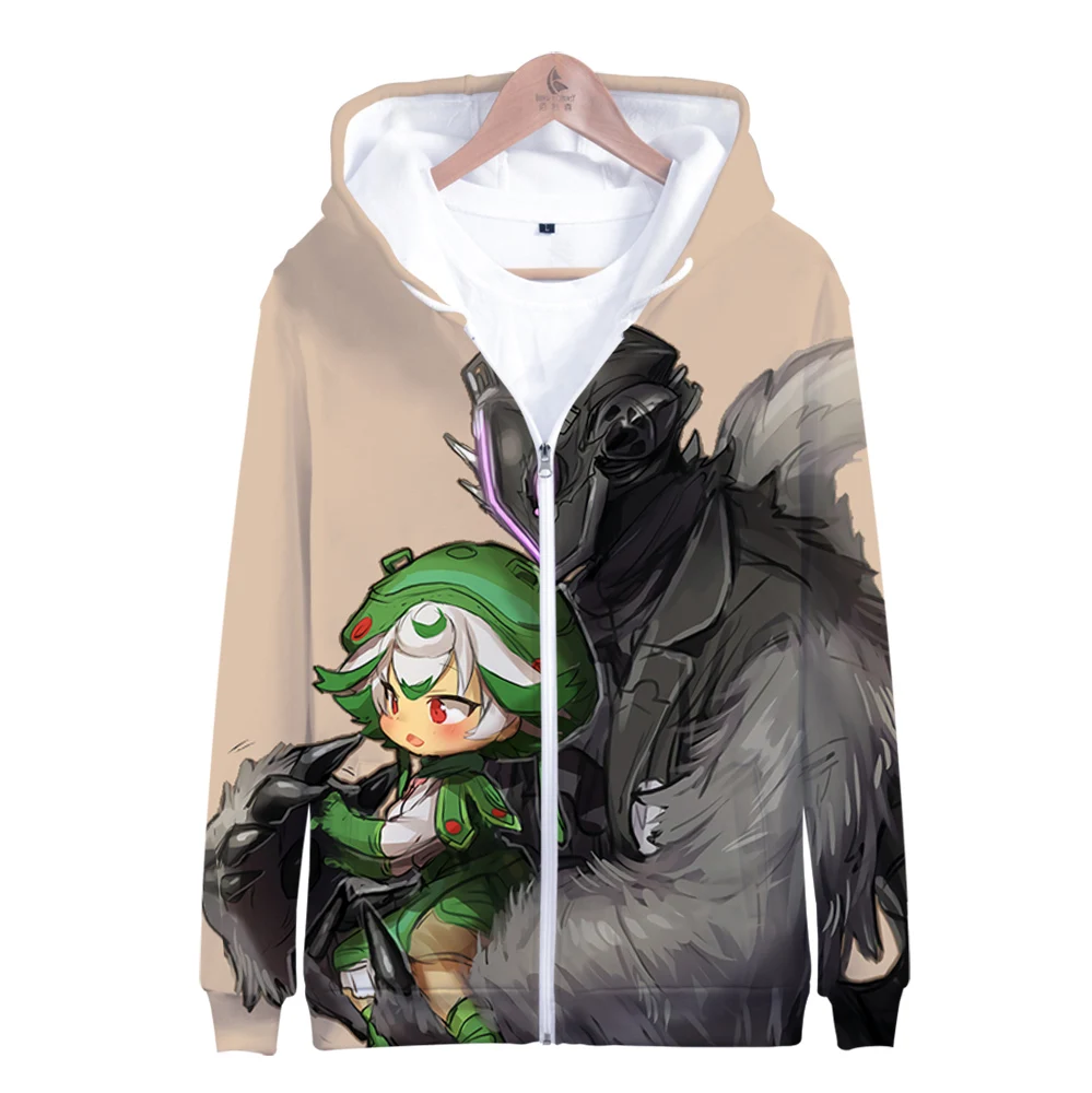 2022 Nanachi Made In Abyss Reg  Sweatshirts Zip-up hoodies Men Woman Fashion Hooded  New Trend Casual Street Pullovers Clothing