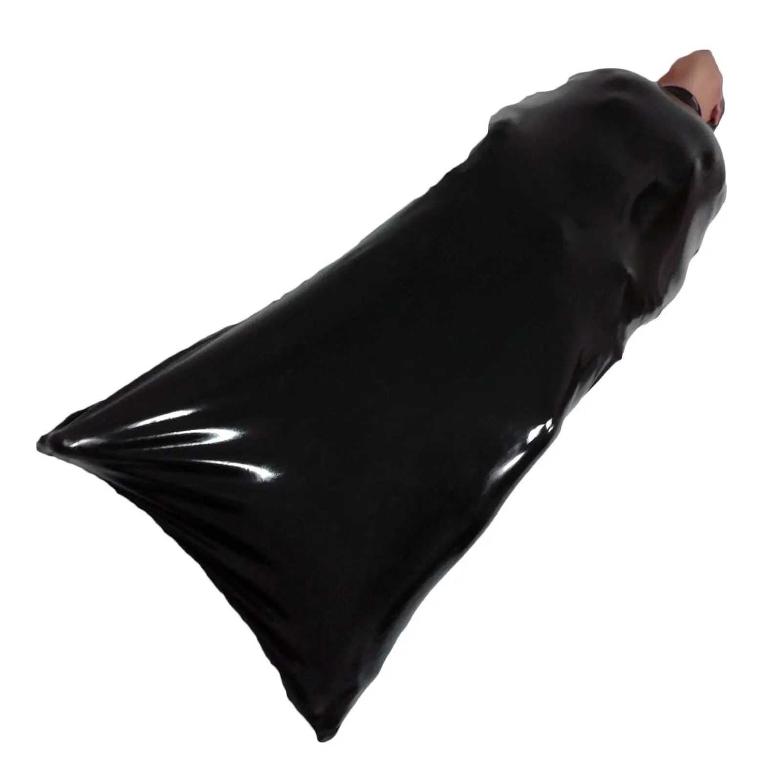 Brand New Latex Rubber Black Big Body Bag Sleep Sauna Sack (one size)