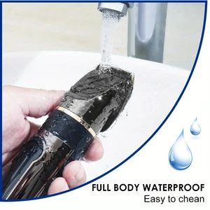 SURKER-Professional Haken mit Keramikblatt für Männer, LED-Display-Haar-Sideboard, USB-Ladegerät 10 Hauptverkaufsklingen Keramik - №3