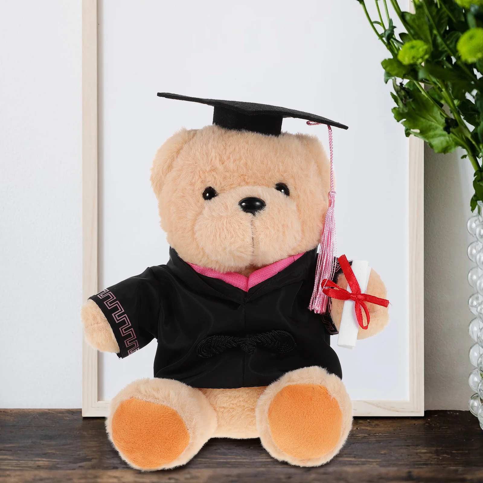 Stuffed Doctor Bear Toy Toys Graduation Hat Gifts Commemorate Plush Pp Cotton Comfortable Memorial