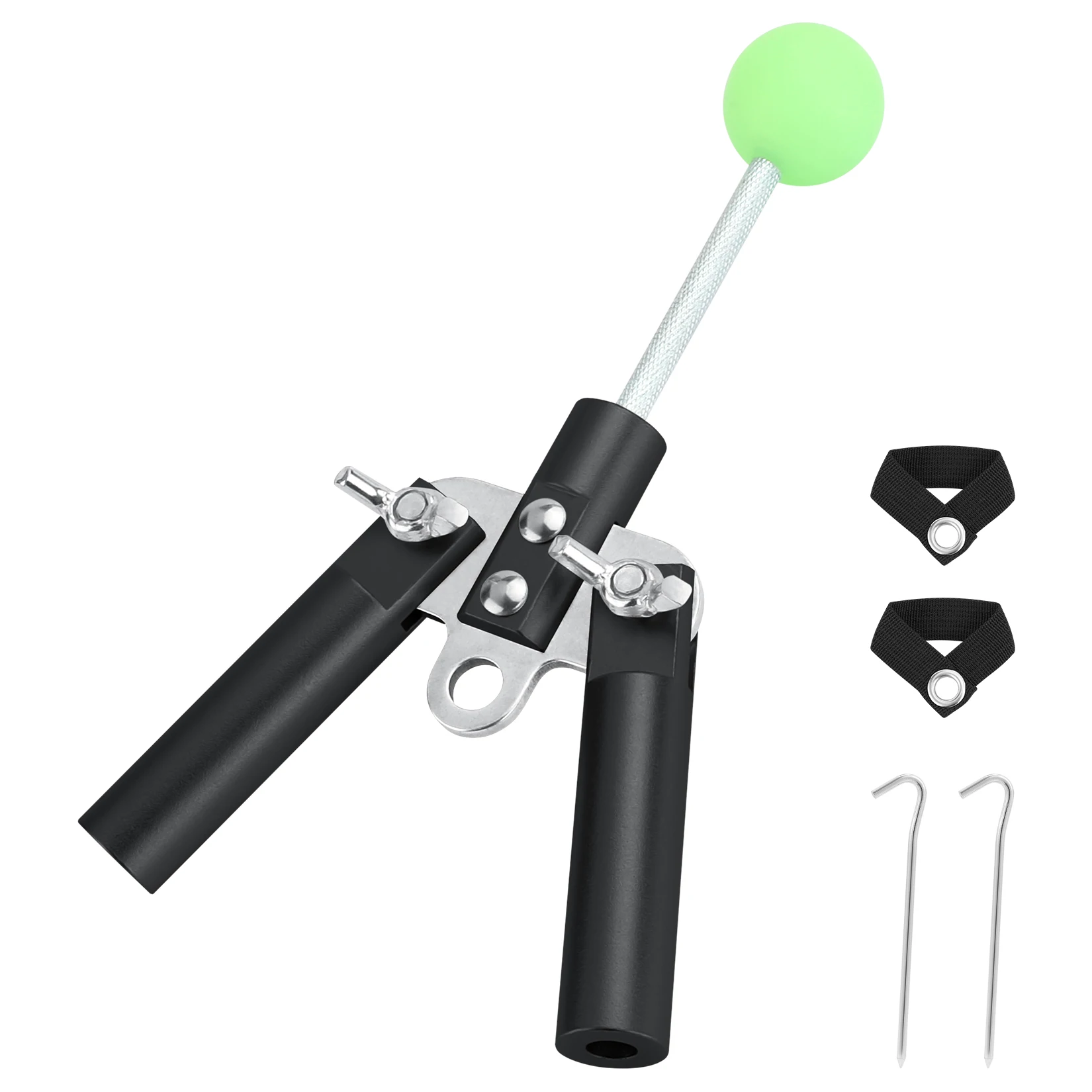 KOMCLUB أجزاء غمس القطب أجزاء متشعبة عمود متشعب ثابت TARP زاوية قابلة للتعديل الفولاذ المقاوم للصدأ عمود خيمة خفيف الوزن قماش القط عمود فانوس tipetent عمود خفيف الوزن نهاية قفل حصة حزام ثابت مع حقيبة تخزين الوتد