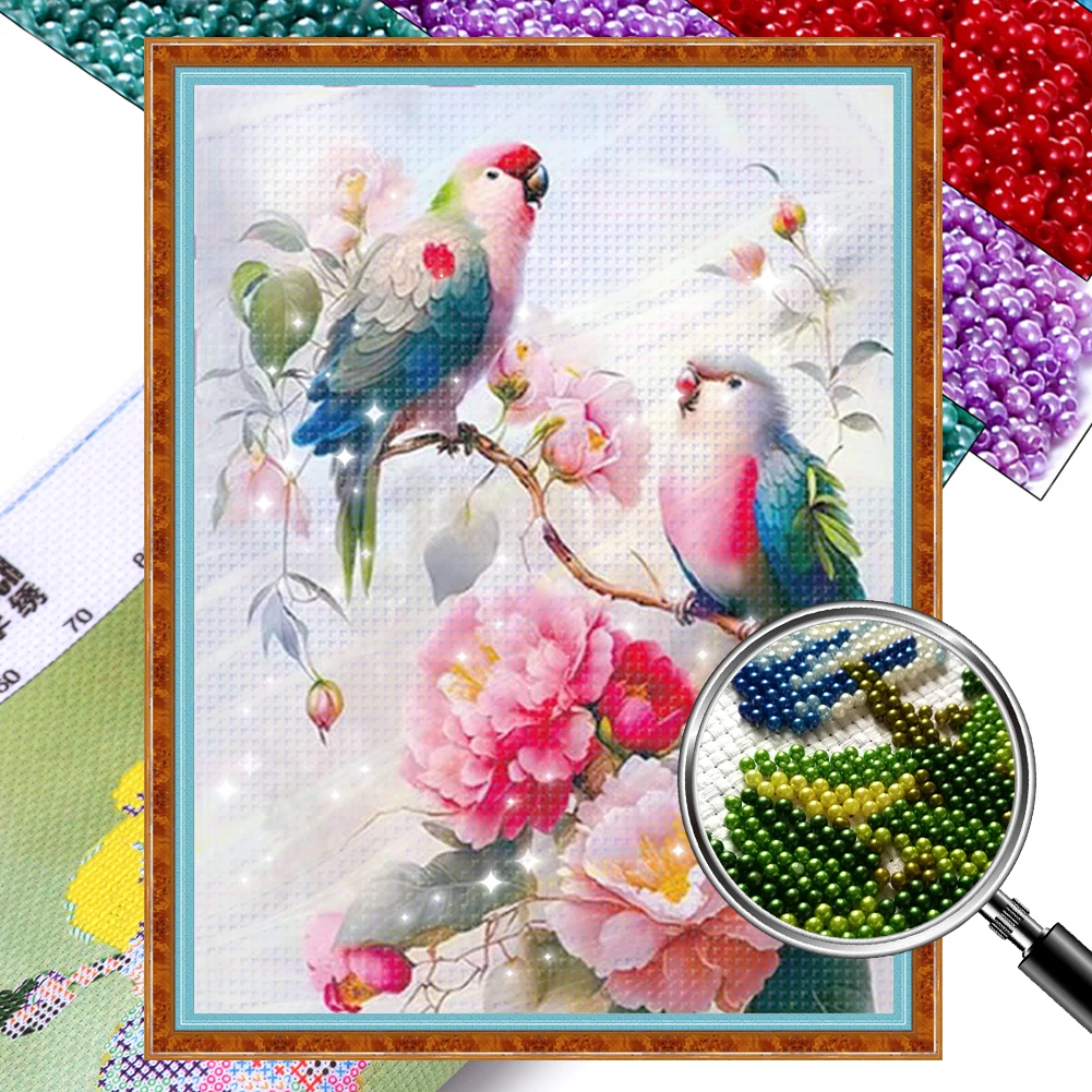 

Full Embroidery Beaded Flower 11CT DIY Beadwork Kit for Living Room Bedroom