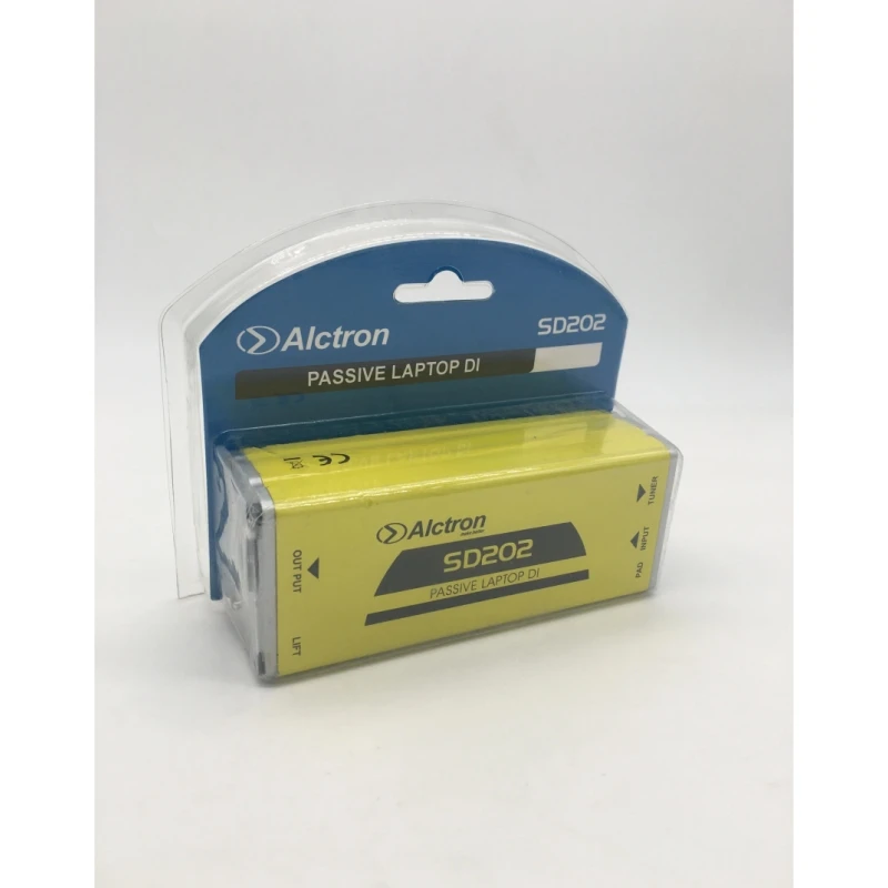 Alctron SD202 high-performance passive DI box for high output instruments balanced your signal