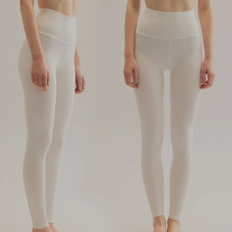 New Autumn Winter Women's High Waisted Slim Fit Underwear Leggings with Warm Bottom Thickened Hip Lifting Pants Female Clothing