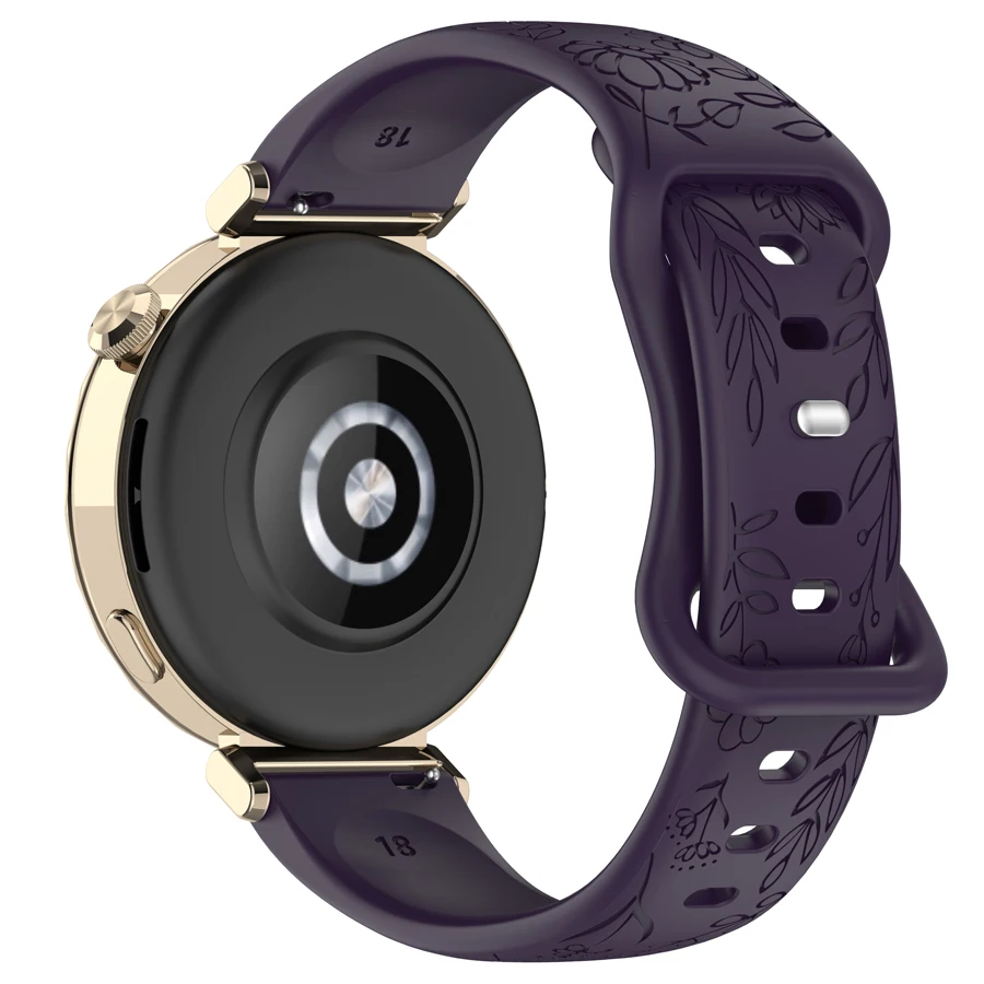  18mm 20mm 22mm 3D Siliconen Band voor Samsung Galaxy Horloge Gear S3 Universele Armband voor Huawei Xiaomi Amazfit 18/20/22mm