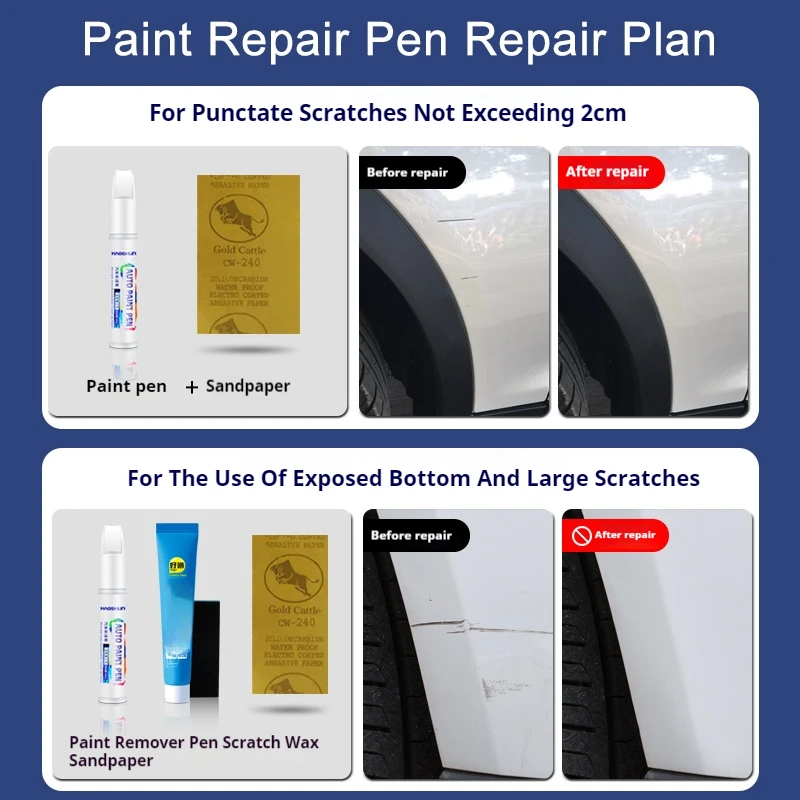 طلاء إصلاح للخدش مناسب لأودي إيبيس الأبيض LY9C الجليدي الأبيض LS9R TPlatinum LX1Y قلم إصلاح الخدش