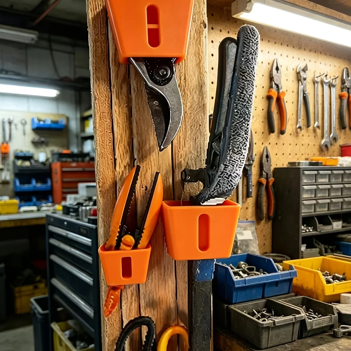 Garden Scissors Display Storage Rack Wall Mount Holder Practical Organizer For Home Backyard Shed Gardening Tools
