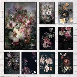 Vintage Flower Diamond Painting Retro Yellow Pink Floral Plant Leaf Full 5D Diamond Mosaic Embroidery Bedroom Decor Art
