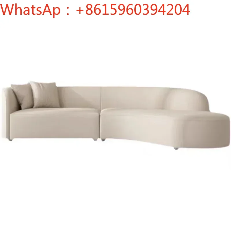 Cloth sofa Italian minimalist arc modern light extravagant special-shaped corner Nordic science and technology cloth