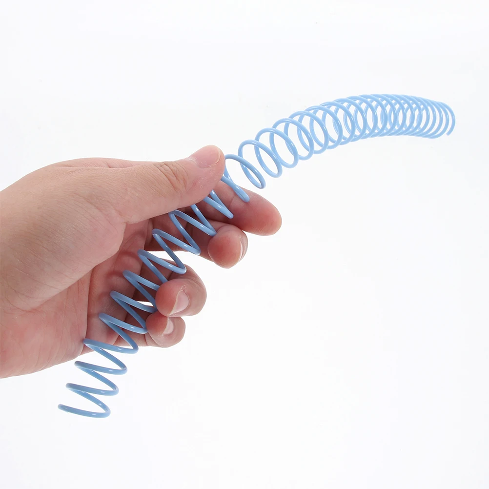 

18pcs Binding Ring Flexible Book Rings Plastic Notebook Spiral Colored Loose Leaf Binder Rings for DIY School Office Home Use