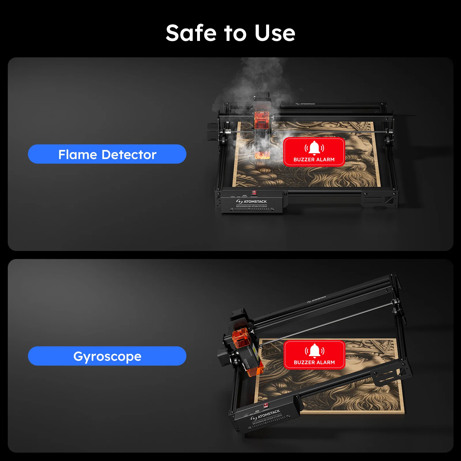 ATOMSTACK A10 Pro V2 10W Laser 0.01mm Macchina da taglio per incisione ad alta precisione Incisore per taglierina CNC in metallo acrilico legno pelle