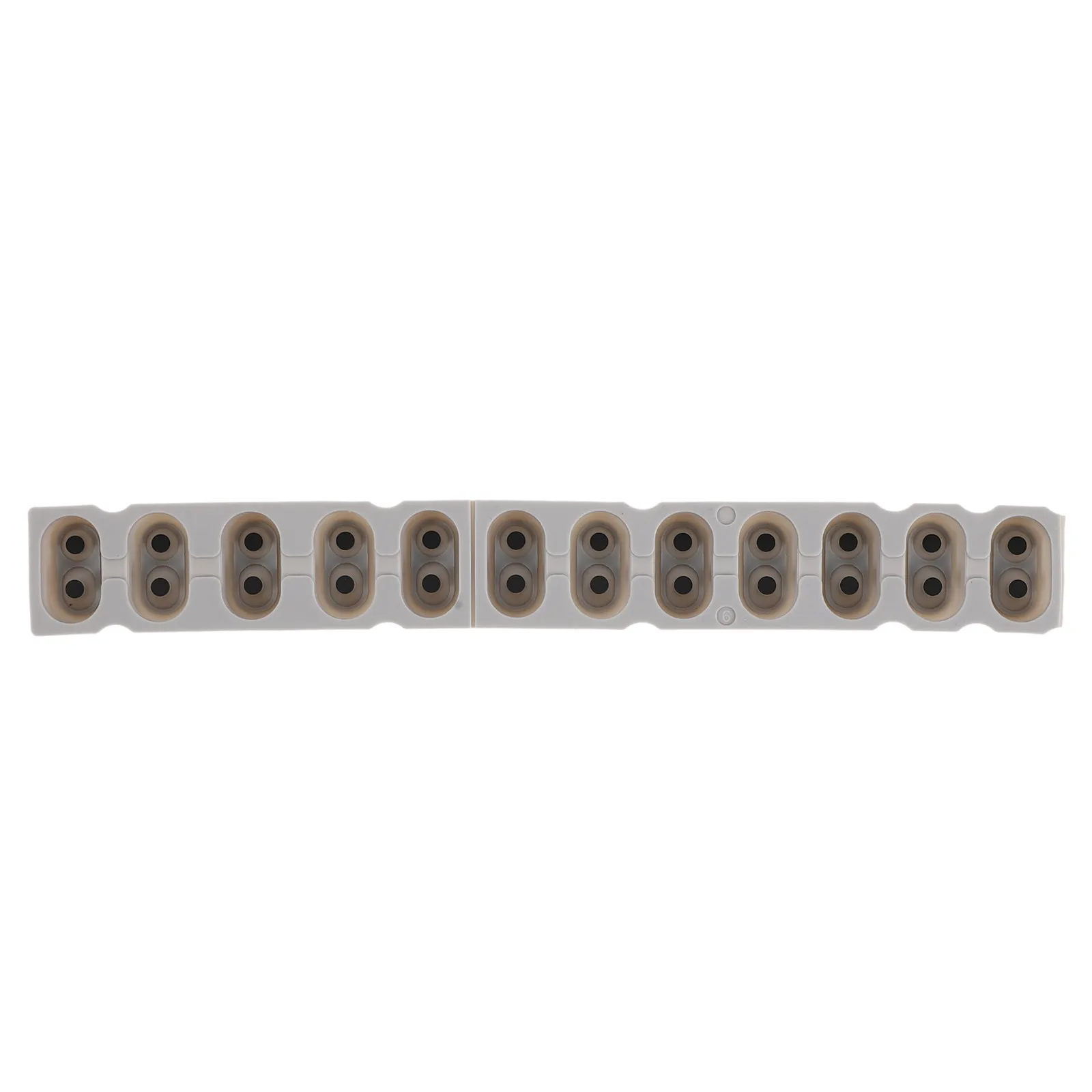 Silicone Conductive Electronic Keyboard Contact Strip 12-Key Replacement Pads High Conductivity Key Contact Sheet Repair