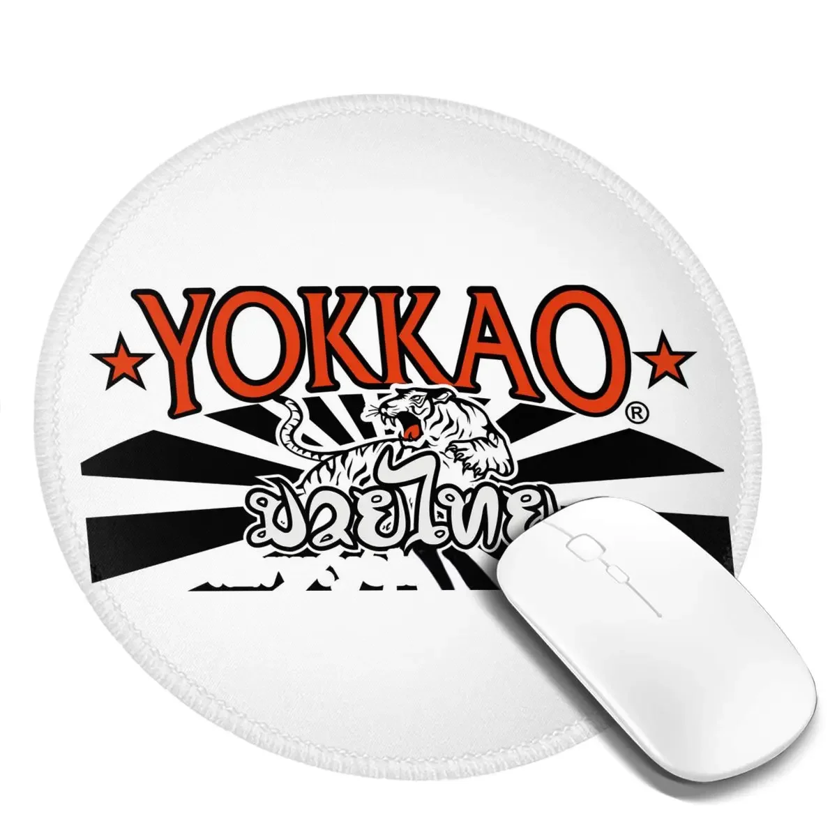 Yokkao Muay Thai Logo Round Mouse Pad Computer Keyboard Mouse Mat Gamer PC Desk Mat Office Table Mats
