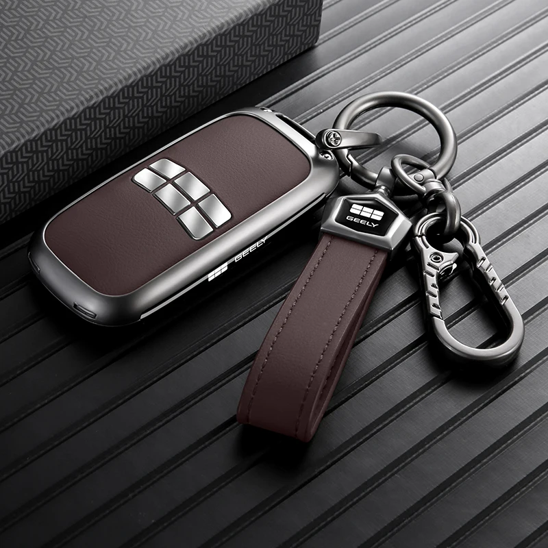 Car Key Cover Full Protection Shockproof For Geely EX5 Geely Starray EM-i EMAS 7 Premium Heavy Duty Zinc Alloy Car Accessories