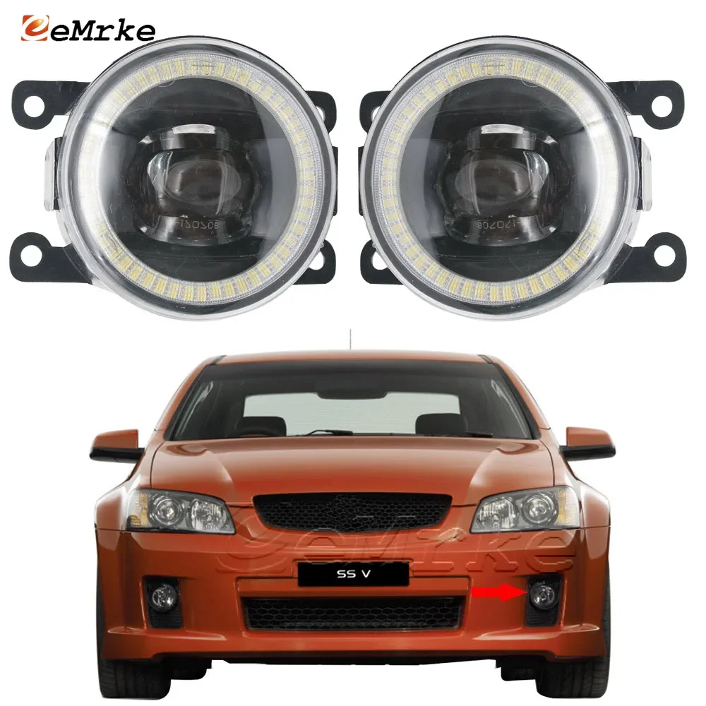 

LED Fog Light Cut-Line Lens for Holden Commodore SS VE V / SV6 2006-2010 Led Angel Eye DRL Daytime Running Lights Front 2PCS