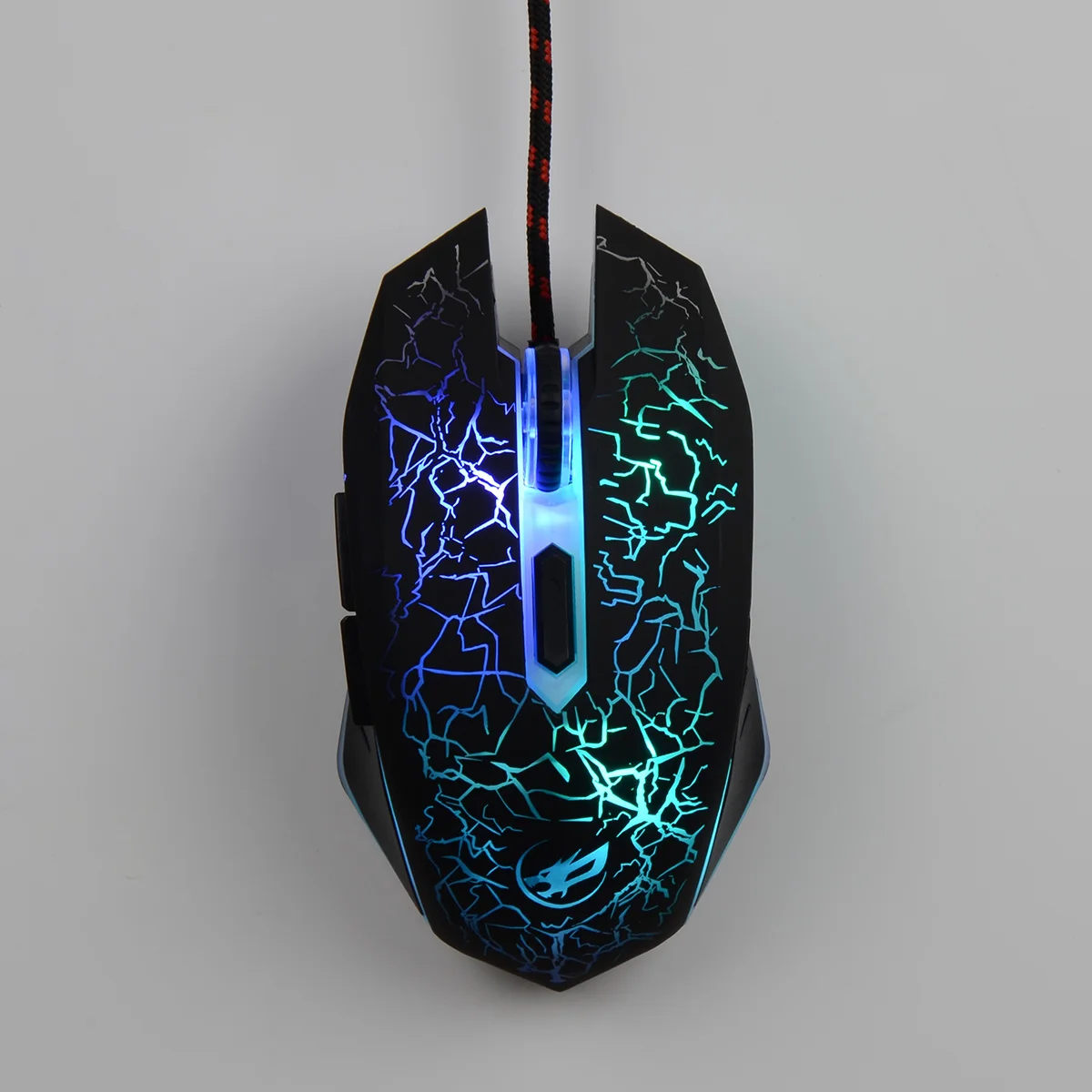 

Rgb Cracked 4 Dpi 800-2400 Usb Optical Gaming Mouse Ergonomic Led For Pc Laptop Computer Gamer